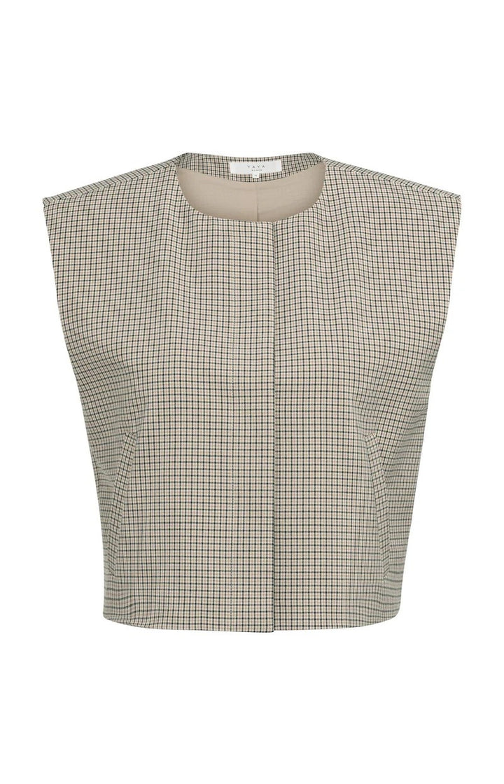 YAYA Women 01-521008-607 gilet dames zand dessin