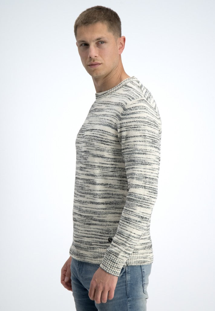 Gabbiano men 616262 niko trui heren ecru dessin