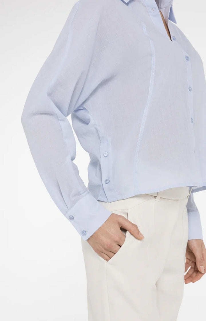 YAYA Women blouse l/m lichtblauw – dames