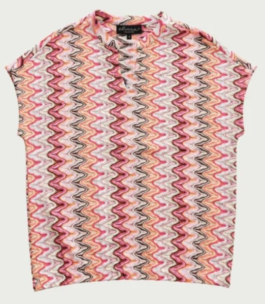 Elvira Casuals E3 26-039 Lize top roze dessin – dames