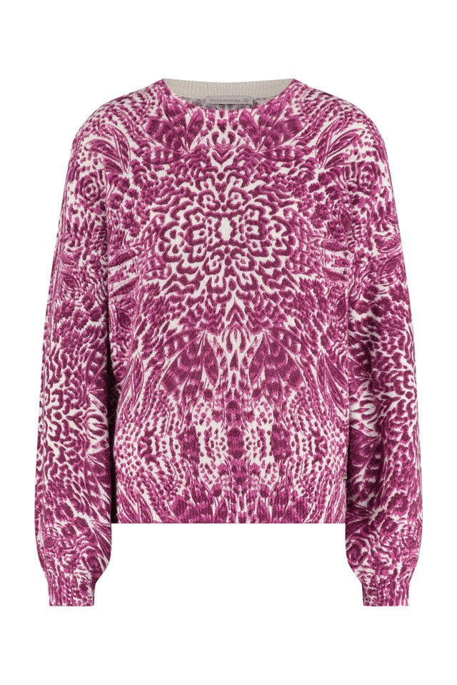 Studio Anneloes ordan print pullover – damestrui - Paars Dessin