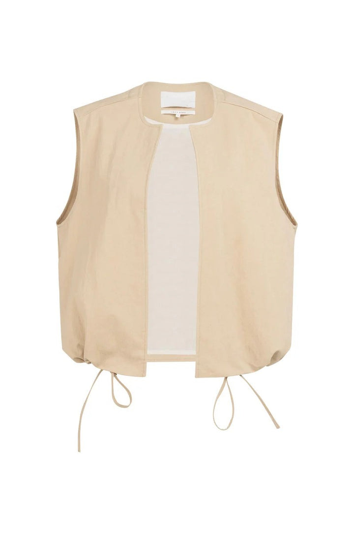 YAYA Women gilet zand – dames