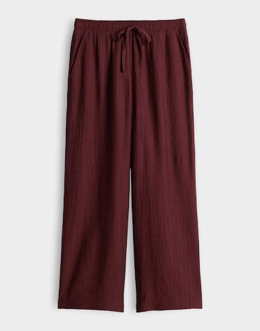 Opus Marou crinkled 10599214337106 lange broek bordeaux