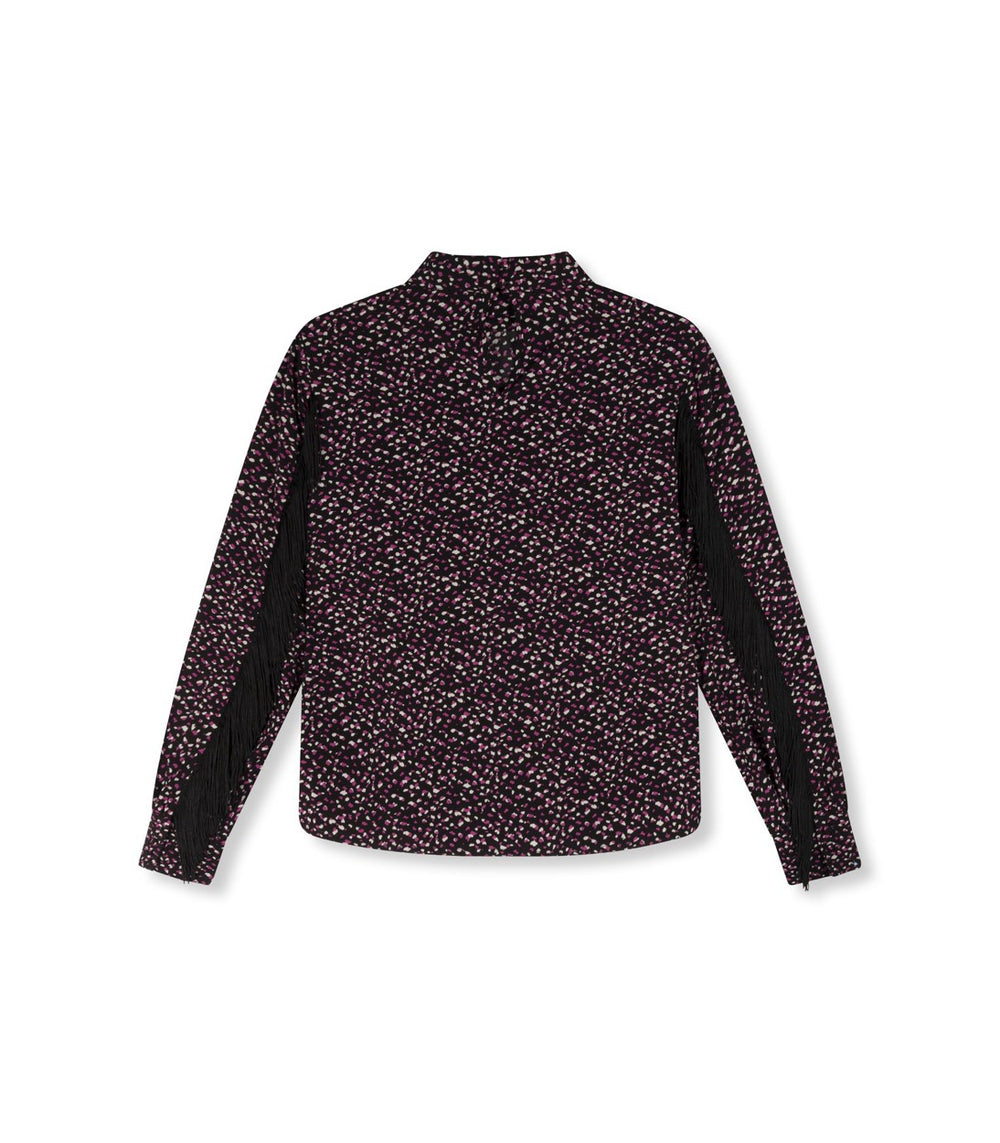 Refined department Alvera top zwart dessin – dames