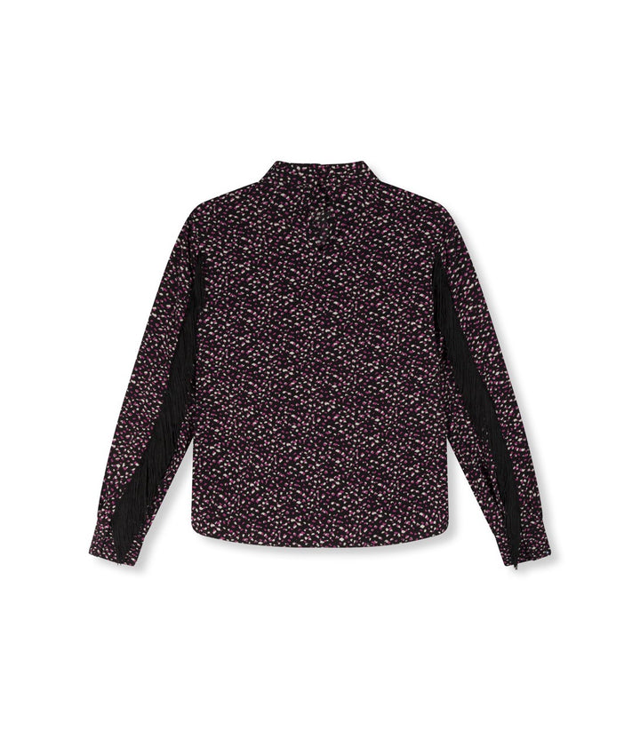 Refined department Alvera top zwart dessin – dames