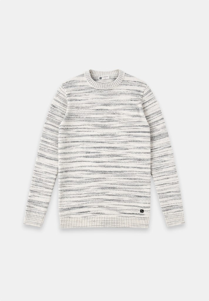Gabbiano men 616262 niko trui heren ecru dessin