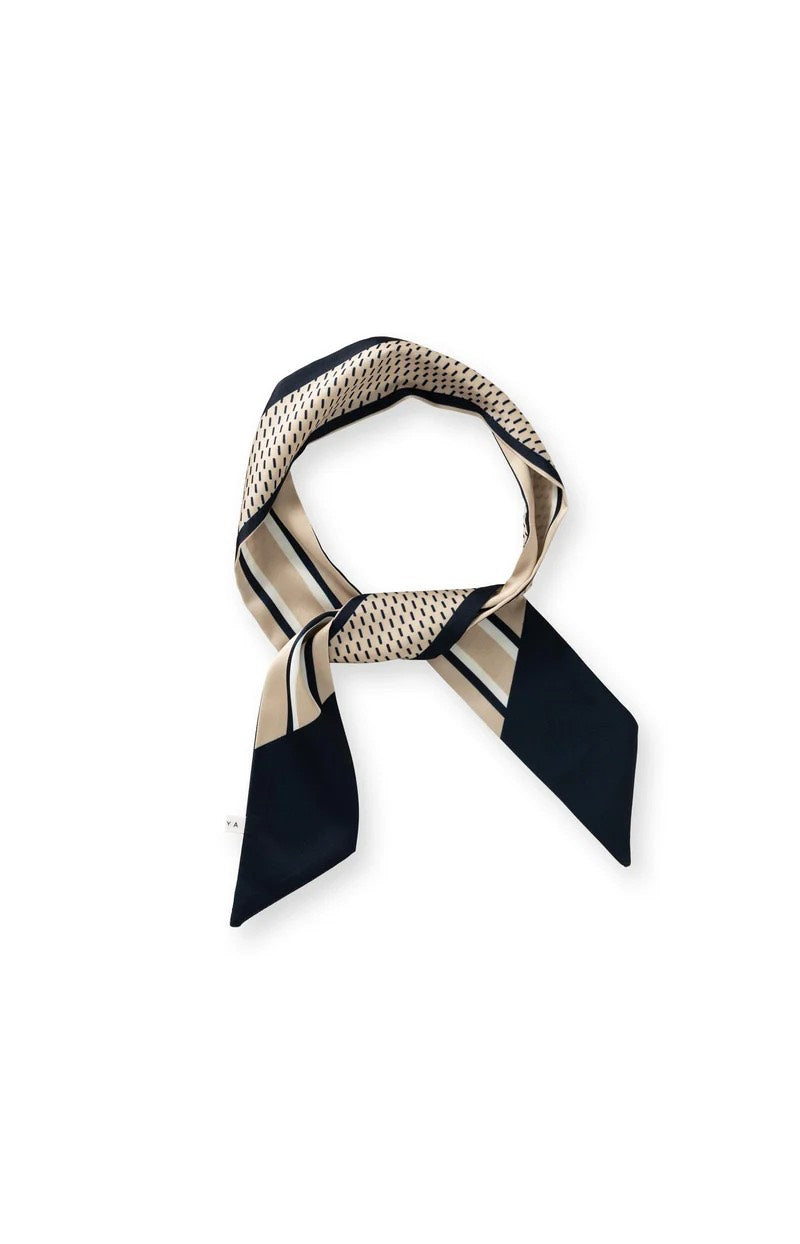 YAYA Women sjaal blauw dessin – dames