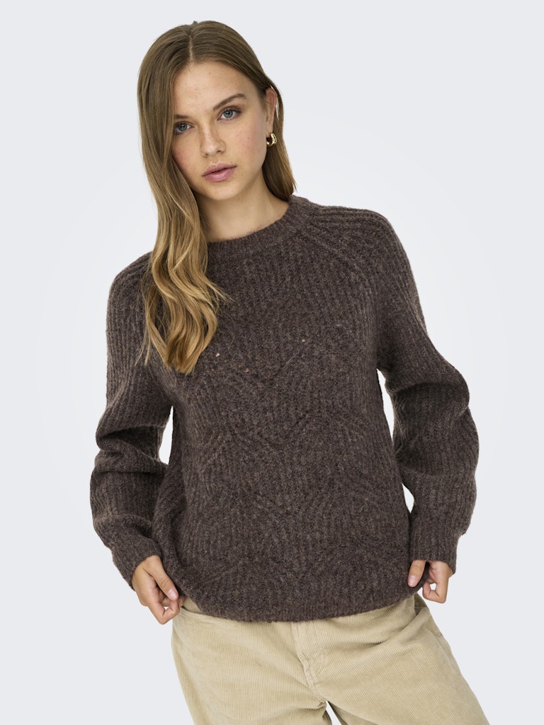 Only 15358569 Gila trui dames bruin – herfst/winter