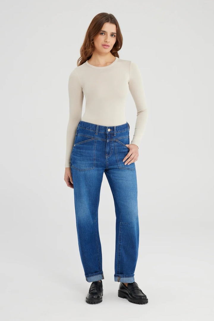 COJ Selena jeans loose fit dames blue denim - 32