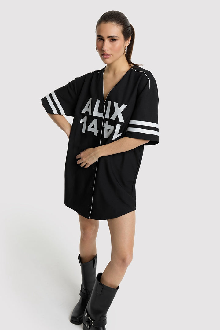 Alix the label 2604335682 jurk mini dames zwart
