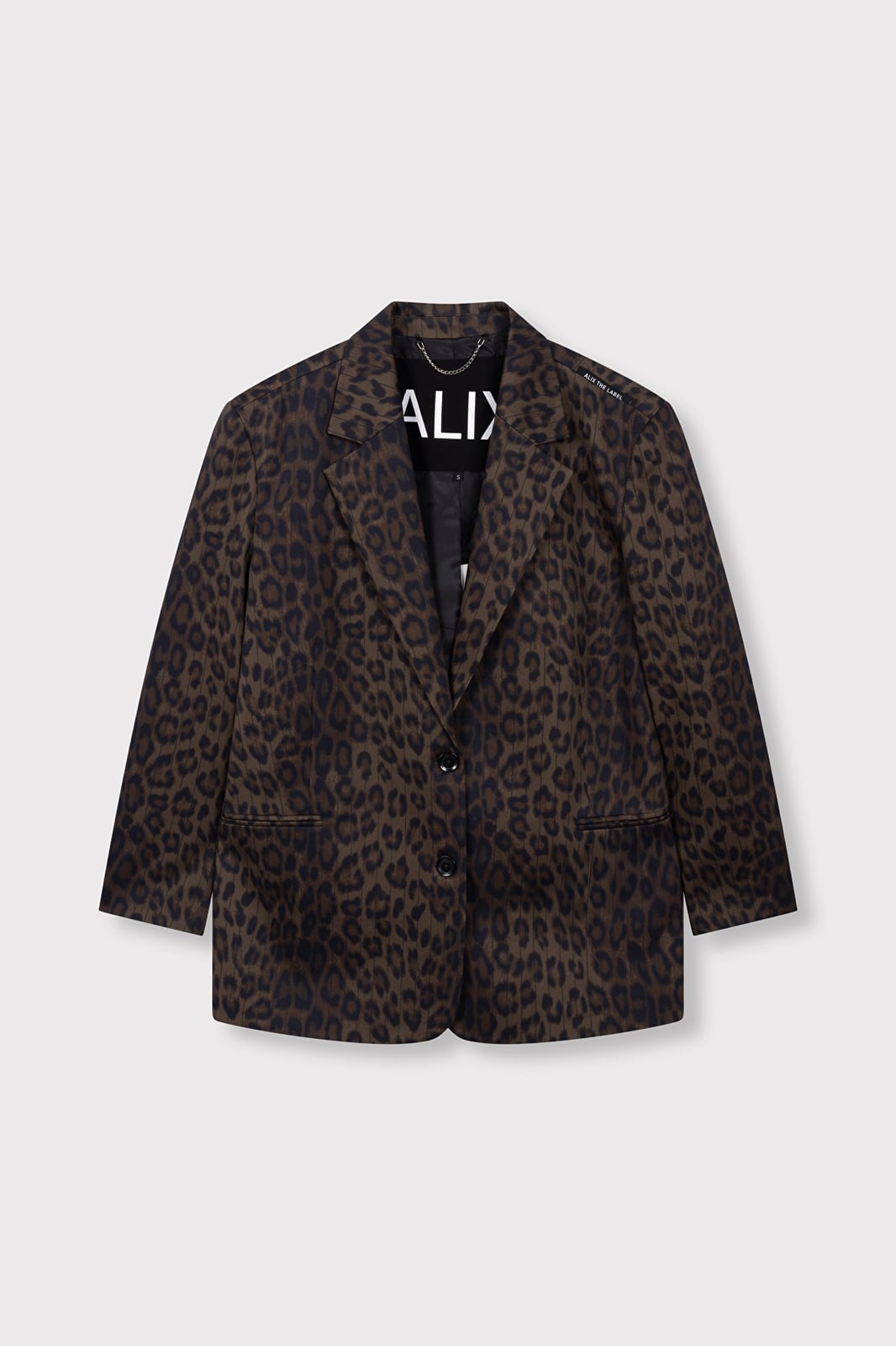Alix the label 2609433870 blazer dames bruin dessin