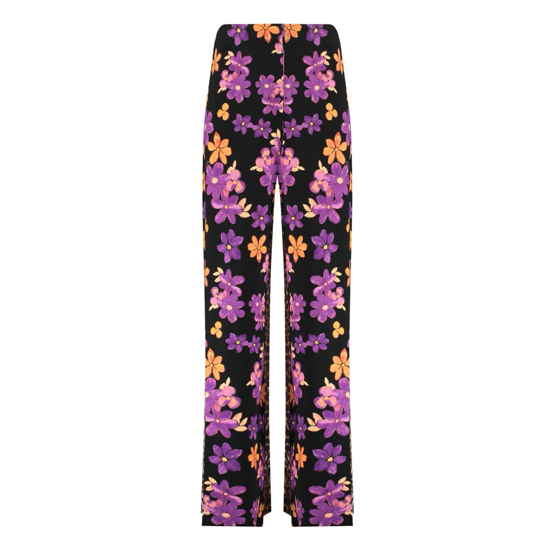 Harper and Yve DW24T102 Jane - lange broek dames - Zwart Dessin