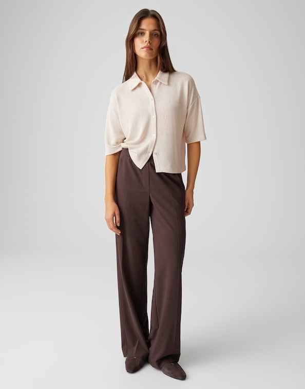 Opus Sitrica blouse k/m dames beige