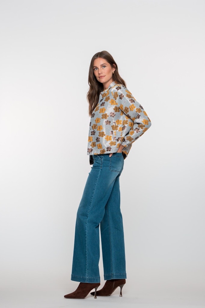 Geisha loose fit jeans dames – blue denim