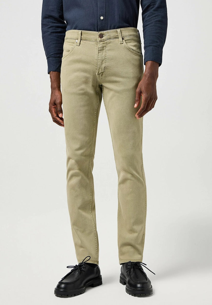 Wrangler heren jeans regular-straight fit – kaki - L34