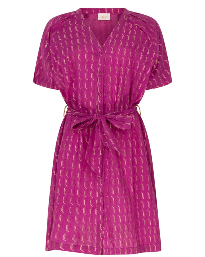 Aaiko ISMAY CO 520 jurk kort dames – paars dessin