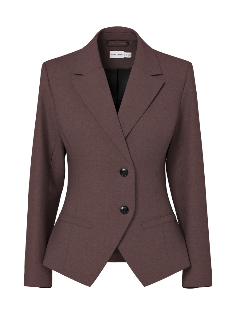 Hype drop blazer dames bruin – 32000008 maci