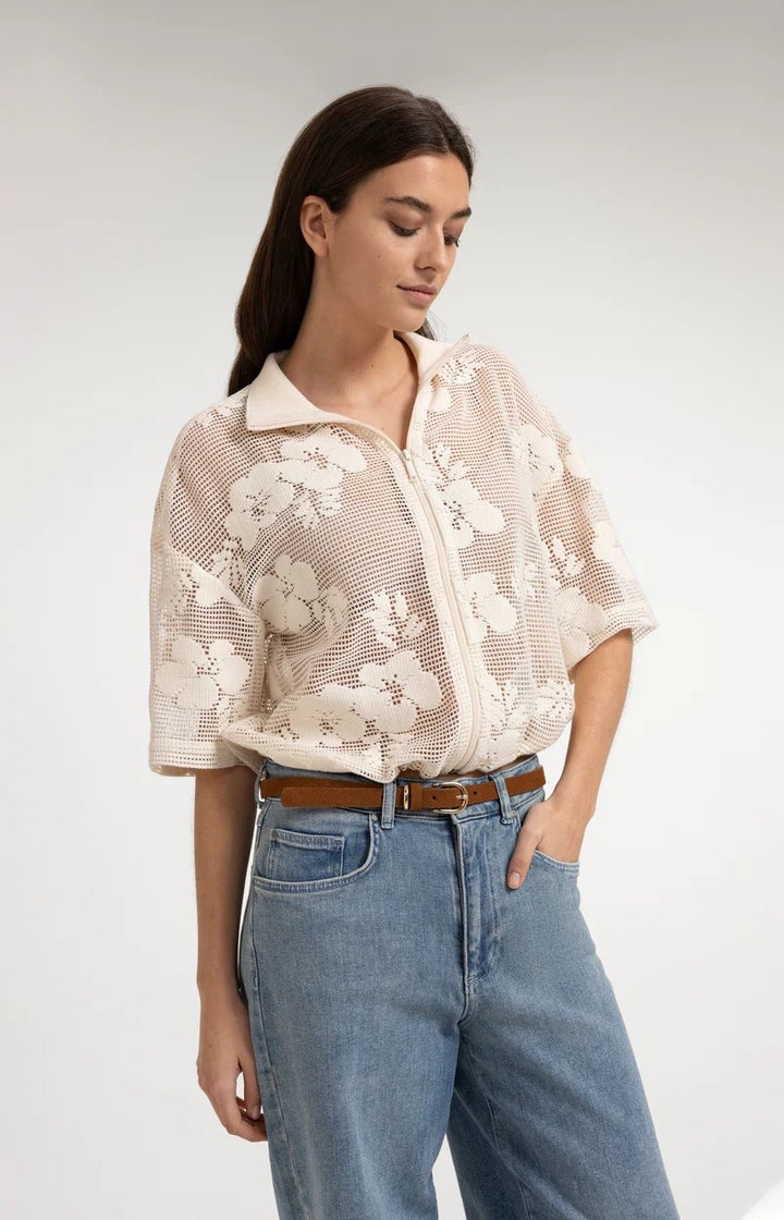 YAYA Women blouse l/m beige – dames