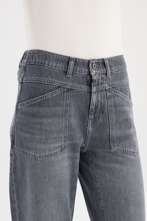COJ Selena jeans tapered fit dames grey denim