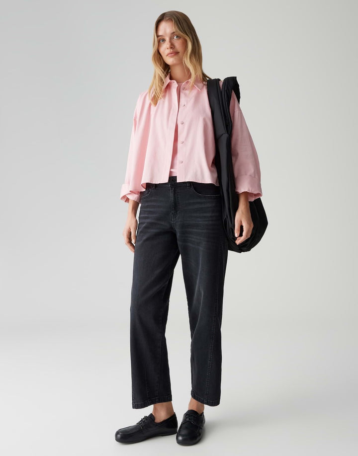 Opus Fundra blouse l/m dames koraal rood