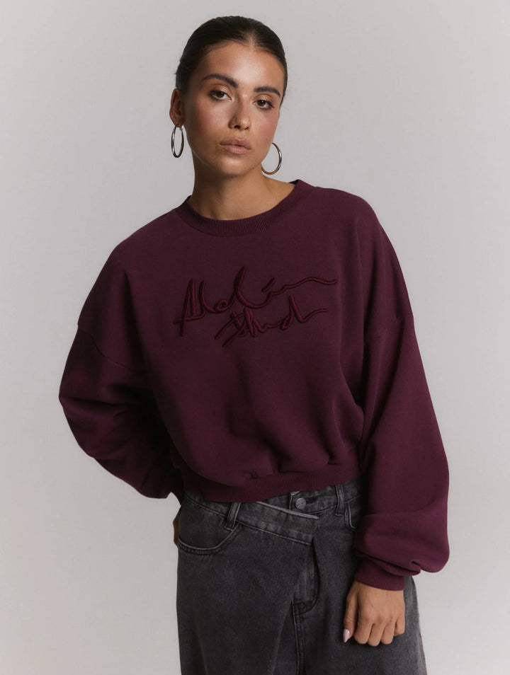 Refined department R2609619115 sweater dames bordeaux