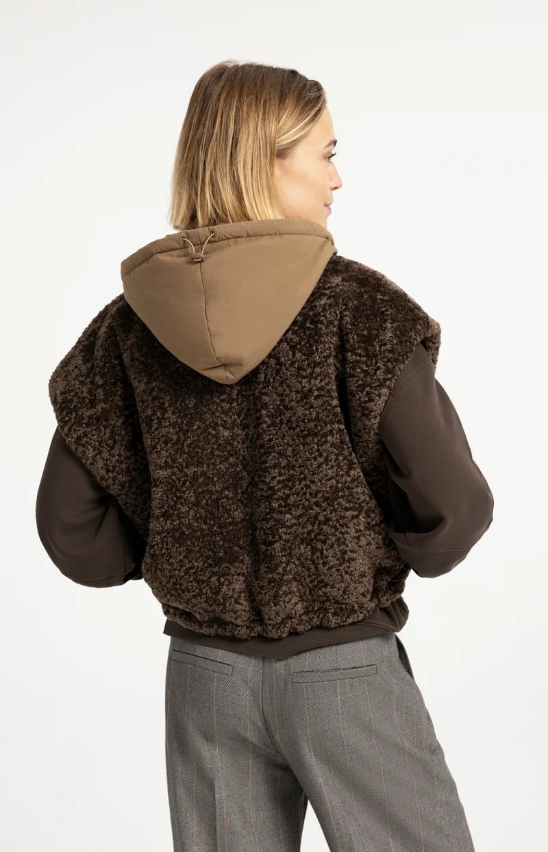 YAYA Women 02-021009-609 bodywarmer bruin