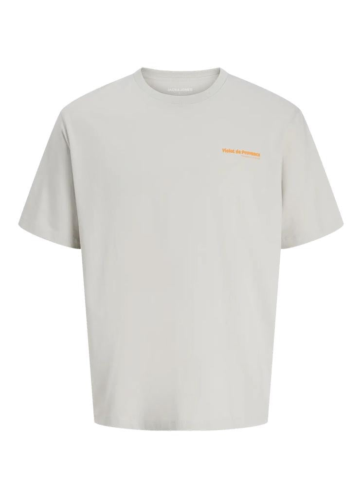 Jack & Jones t-shirt k/m heren lichtgrijs