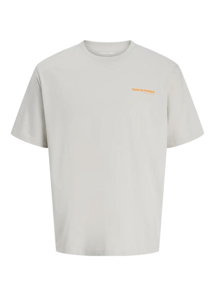 Jack & Jones t-shirt k/m heren lichtgrijs