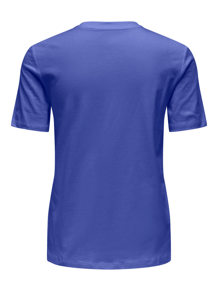 Only 15324070 Lucia t-shirt kobalt – dames