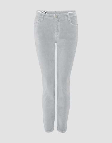 Opus Evita Glazed lange broek dames – grijs - L28