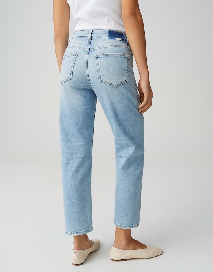 Opus Minah jeans low croth-baggy fit dames – blue denim - 26