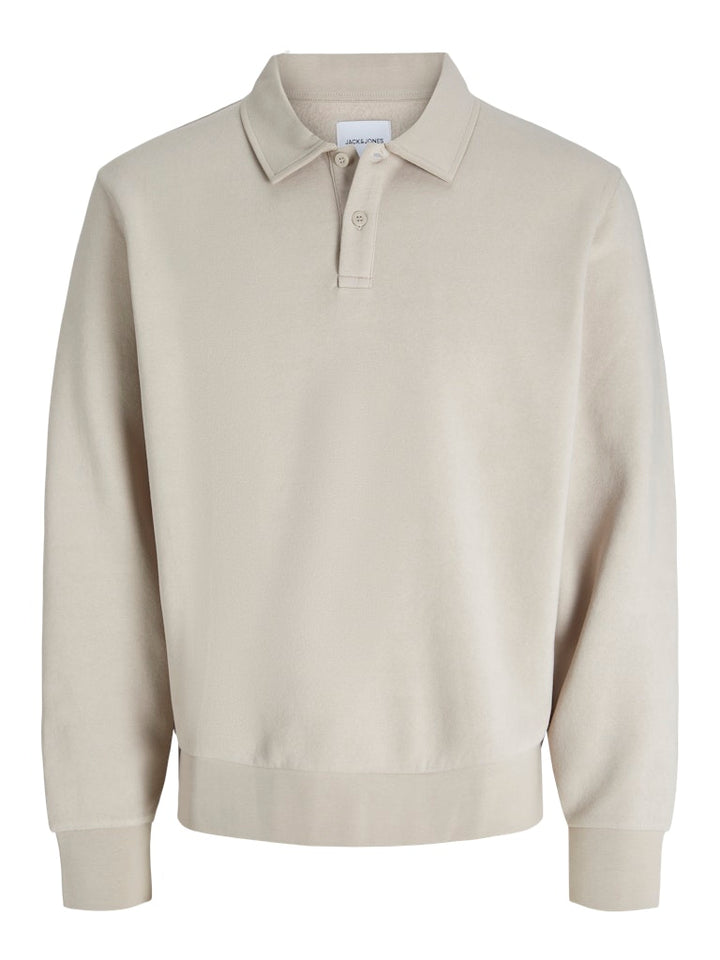 Jack & Jones polo l/m heren beige – 12278586 Bradley