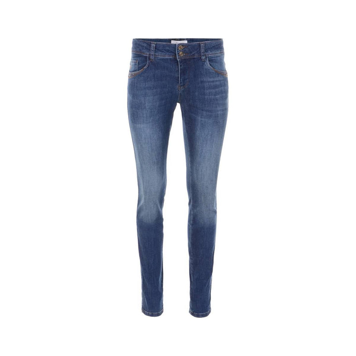DNM Pure H22.2006 jeans slim fit dames – blue denim - L32
