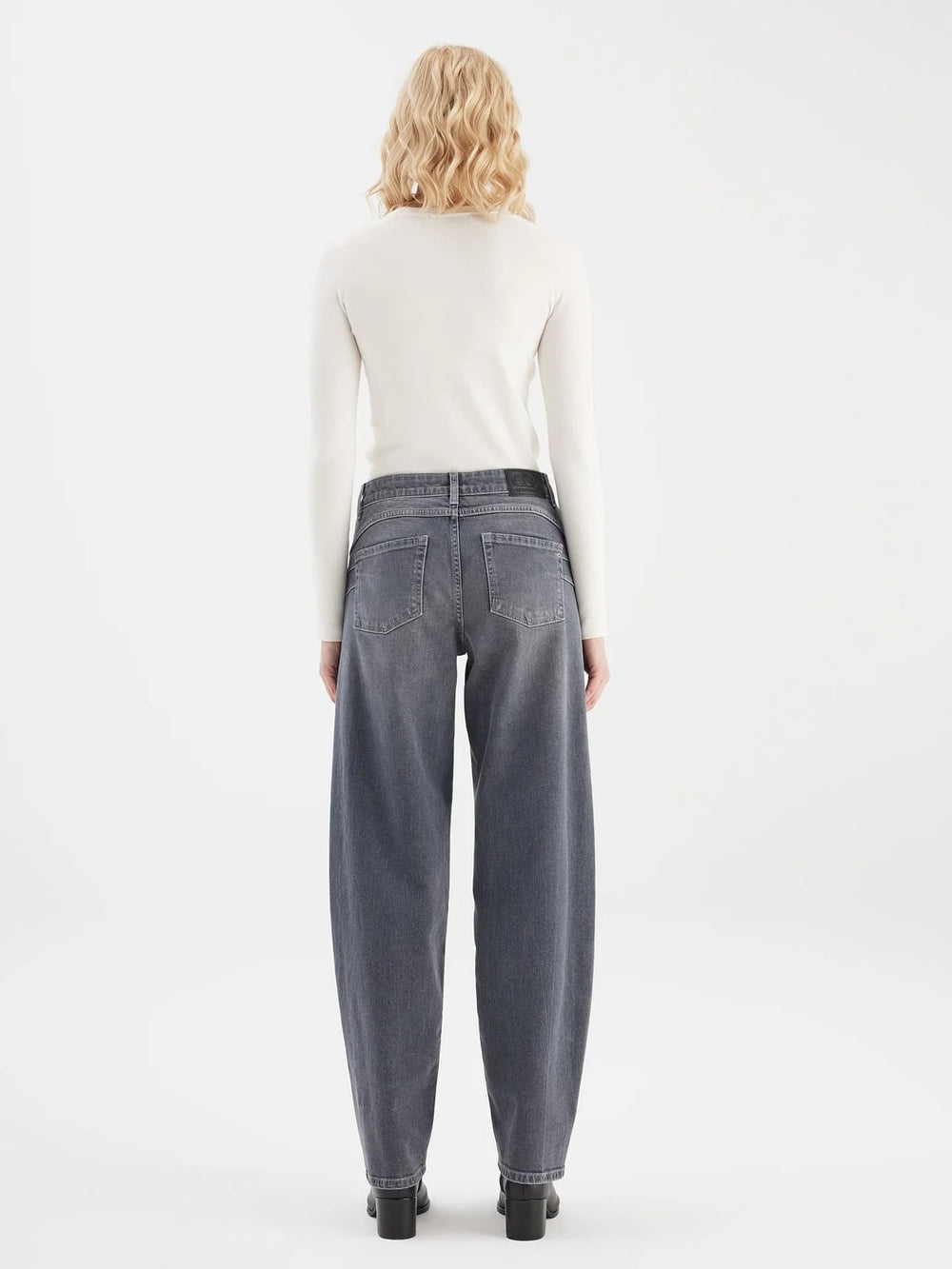 COJ Beth jeans low croth-baggy fit grey denim – dames - L32