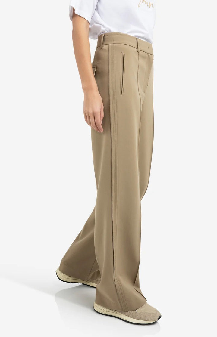 YAYA Women lange broek kaki – dames