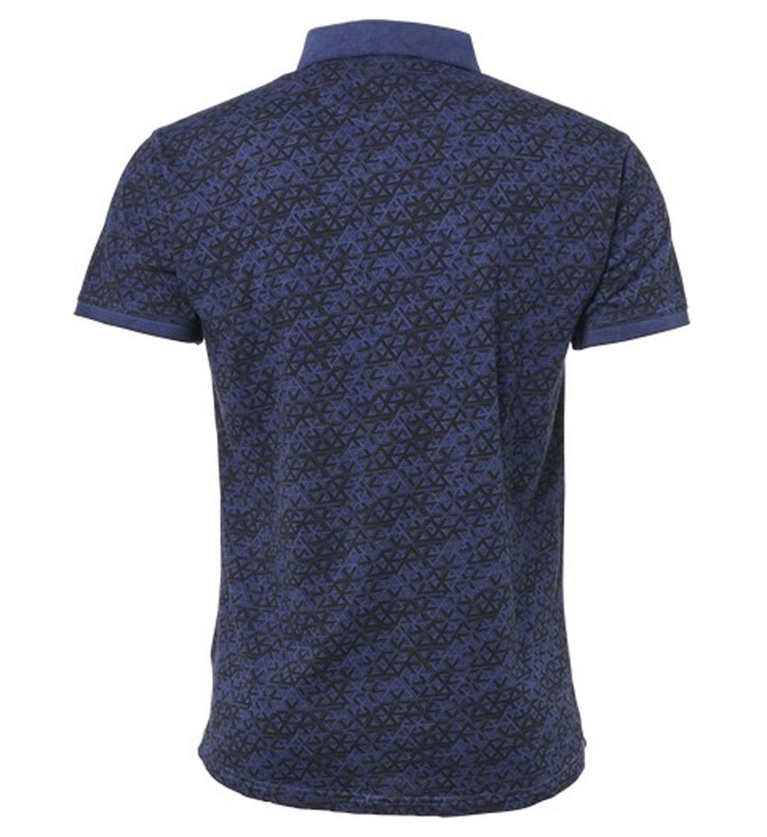 Jack & Jones Blublake polo k/m heren – blauw dessin
