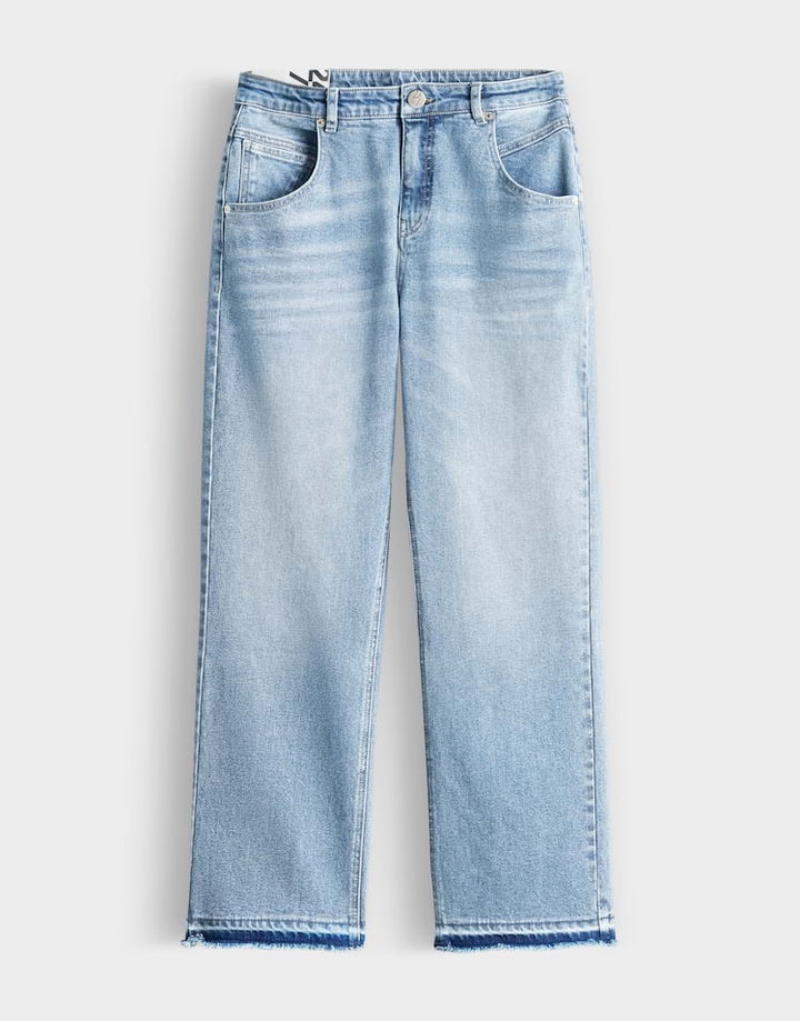 Opus Lani Twist jeans boyfriend fit dames – blue denim - 26