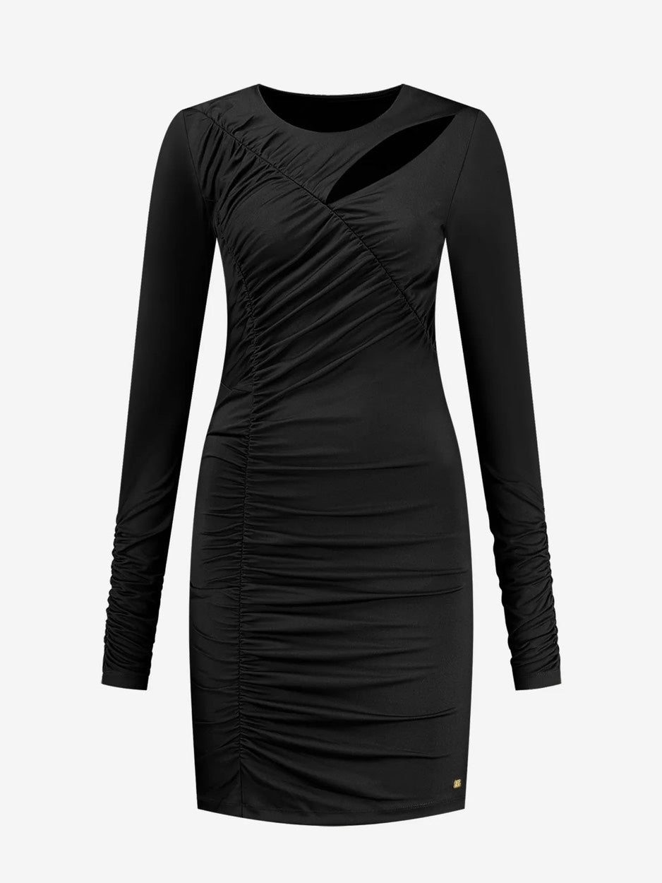 Nikkie N 5-577 2401 zwarte jurk kort dames