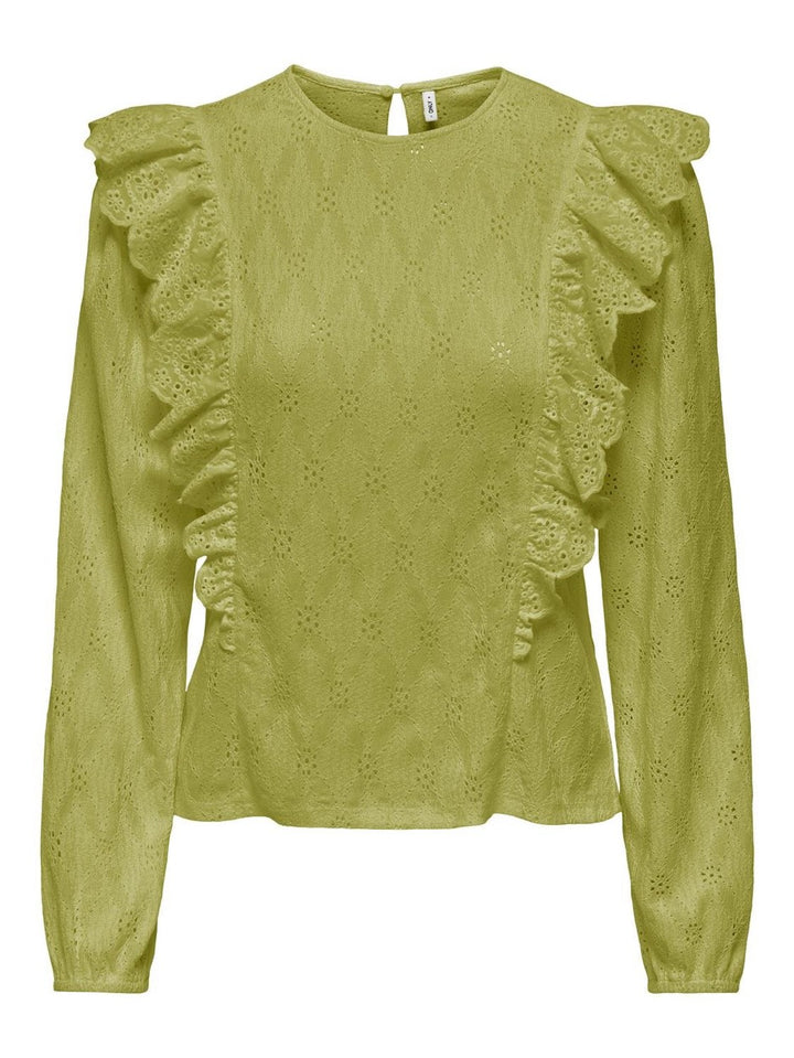 Only 15330354 Grace top l/m dames lime