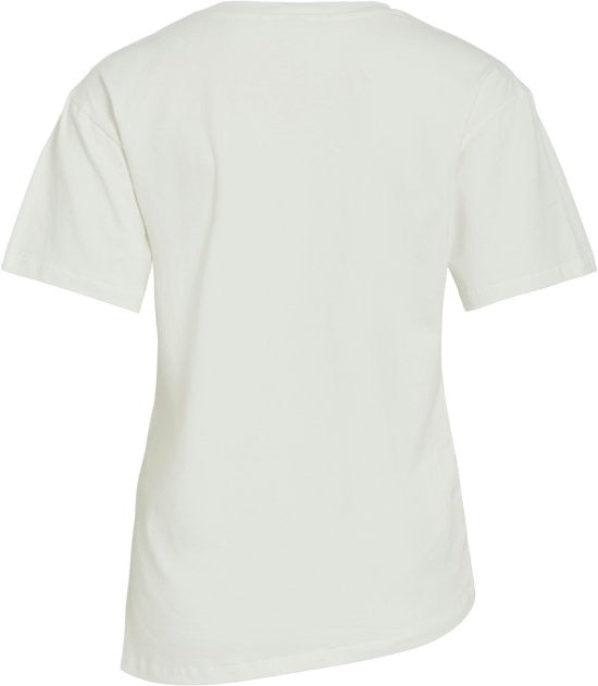 Vila 14114786 Kalmara t-shirt off-white – dames