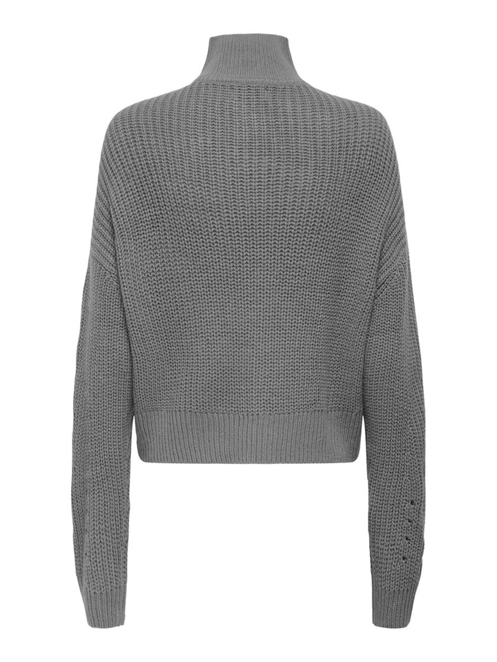 Jacqueline de Yong Justy vest gebreid dames - grijs