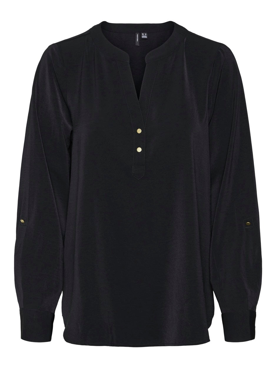 VERO MODA 10314638 Ani top l/m dames zwart