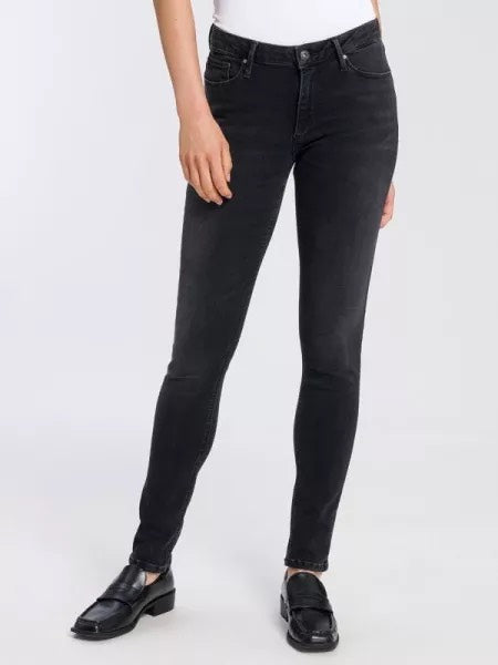 Cross Jeans N497-307 skinny fit jeans zwart – dames - Black Denim - L30