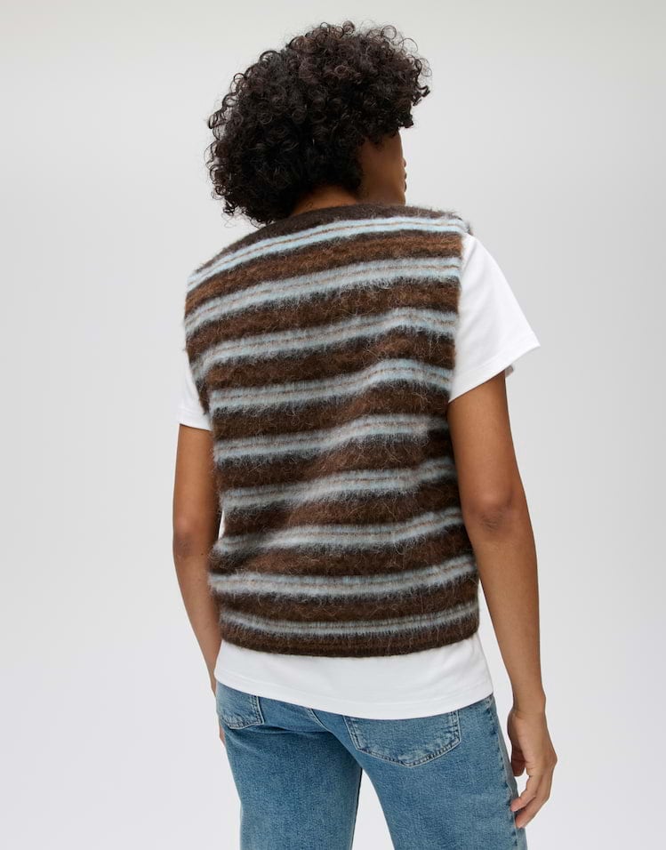Opus Plema 10615014448460 spencer dames bruin dessin