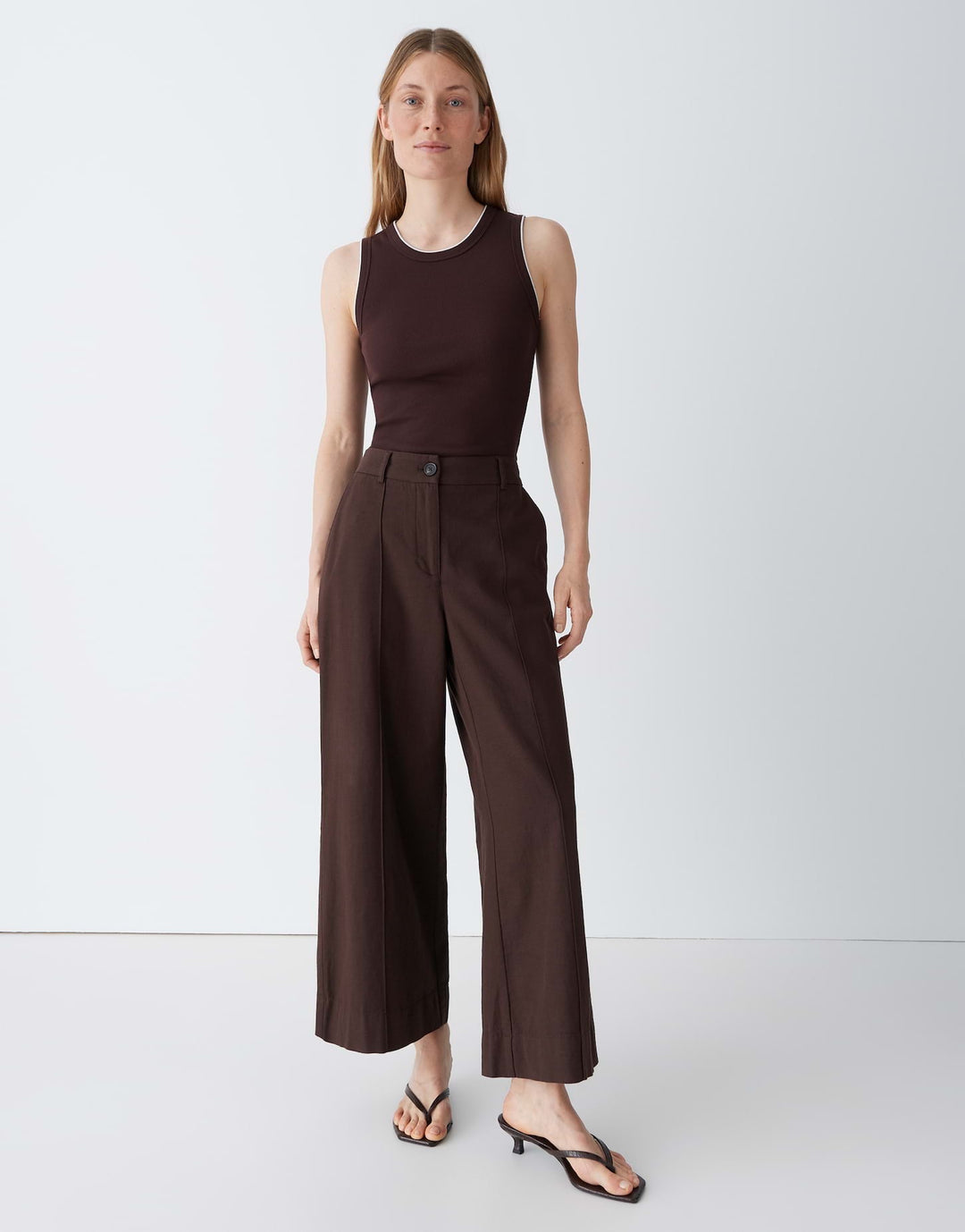 Opus Meeri breath 7/8 broek bruin – dames