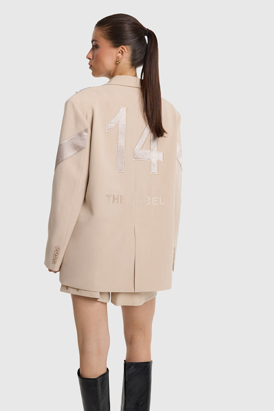Alix the label blazer zand – dames