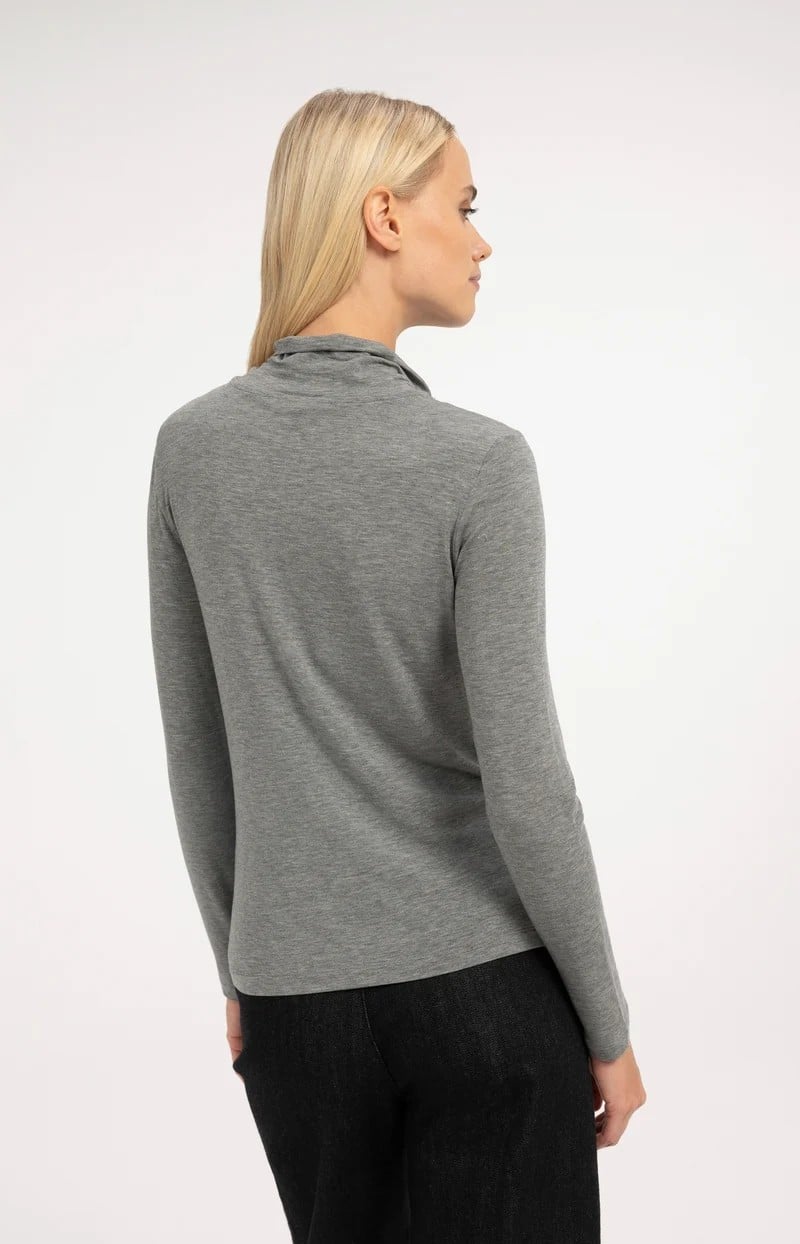 YAYA Women 01-709436-610 top l/m dames grijs melee