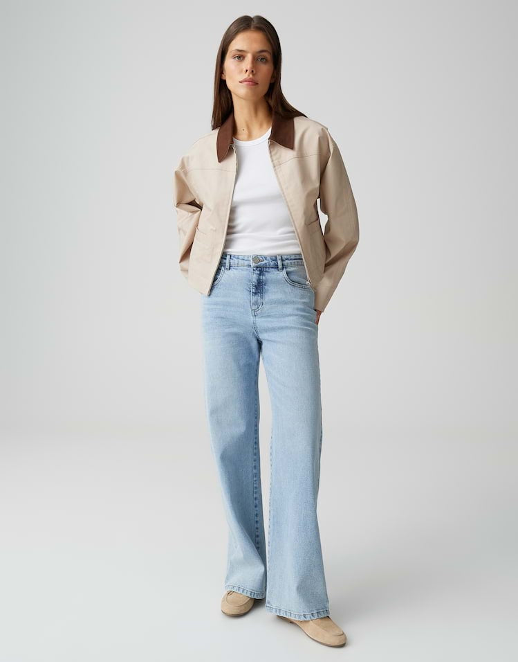 Opus Mivy 10156210391248 jeans loose fit dames - Blue Denim