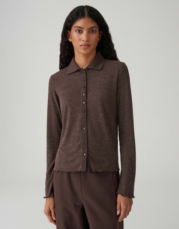 Opus polo bruin voor dames – Sosea 10521013887412