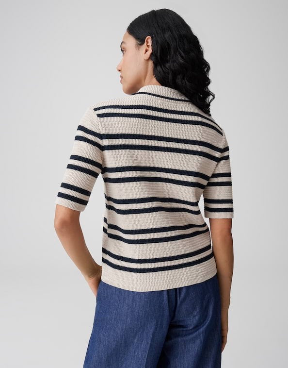 Opus Dertiny vest gebreid dames – zand dessin